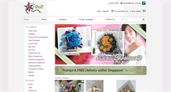 Desktop Screenshot of ddflowers.com.sg