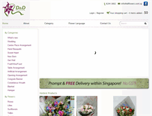 Tablet Screenshot of ddflowers.com.sg